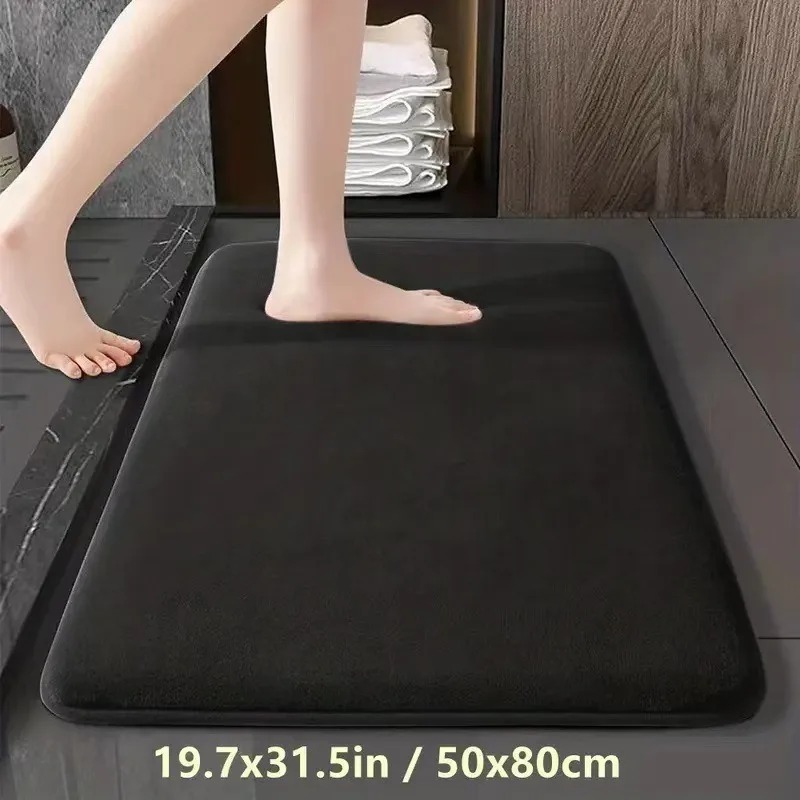 Bamboo Bath Mat - ماصة الكلمة حصيرة عدم الانزلاق حمام