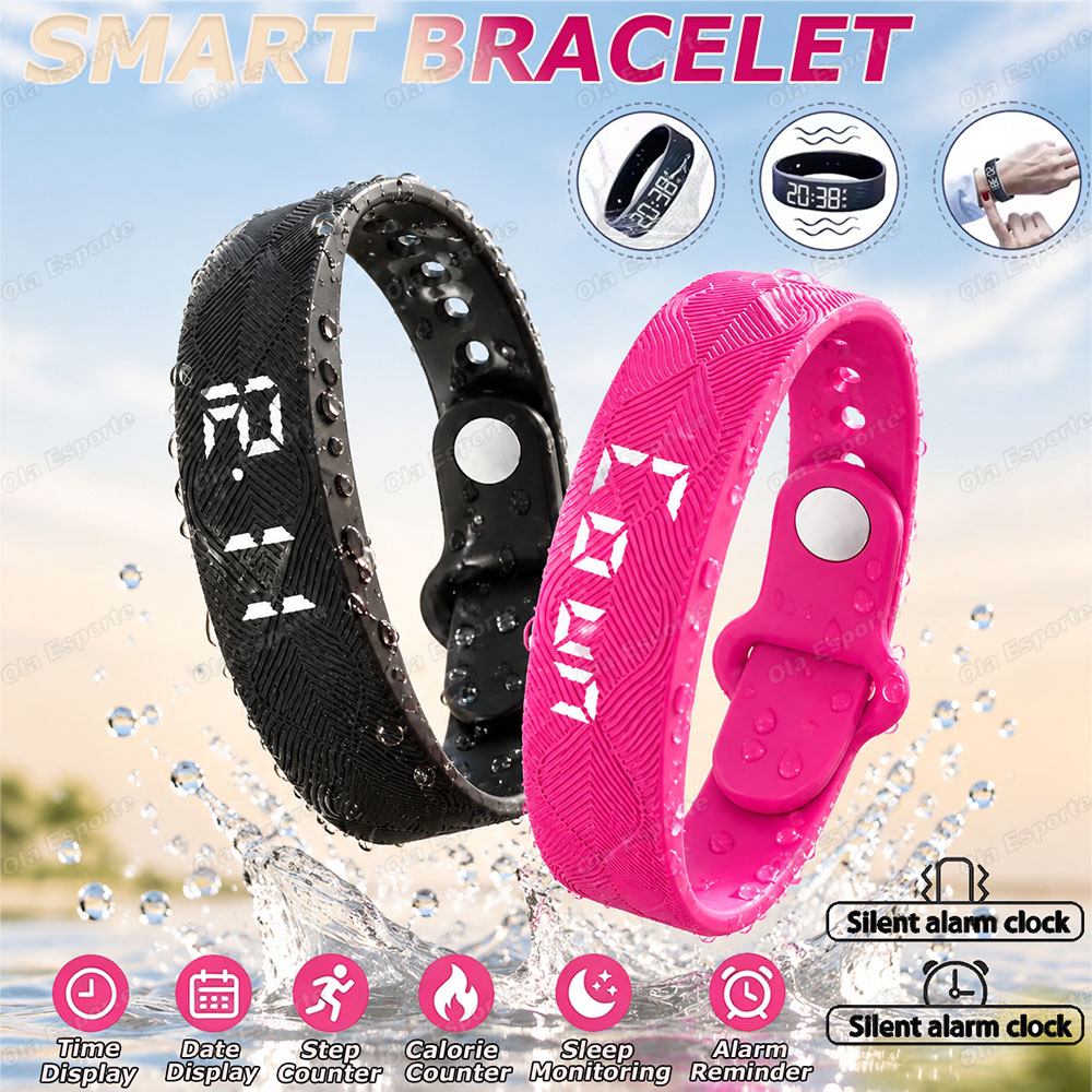 ساعة ذكية رقمية بتقنية LED، مق - مراجعة Health Wellness Bracelet وسعره