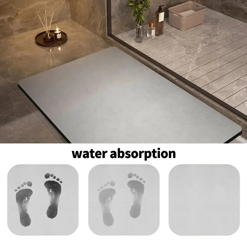 سجادة حمام من الدياتوميت من في - مراجعة Bamboo Bath Mat وسعره