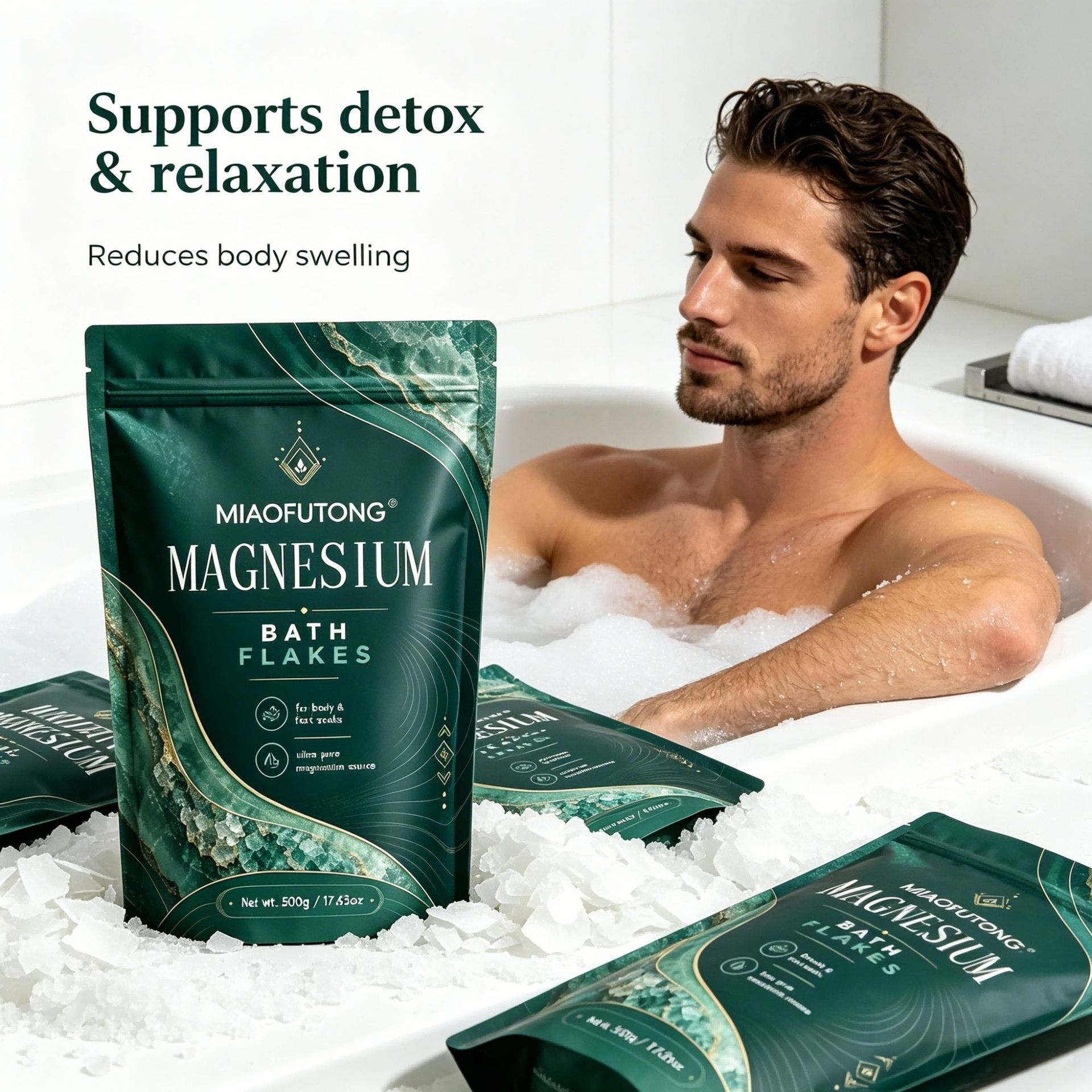 ملح ماغنيسيوم معدني للحمام 500 - مراجعة Bath Salts Magnesium وسعره