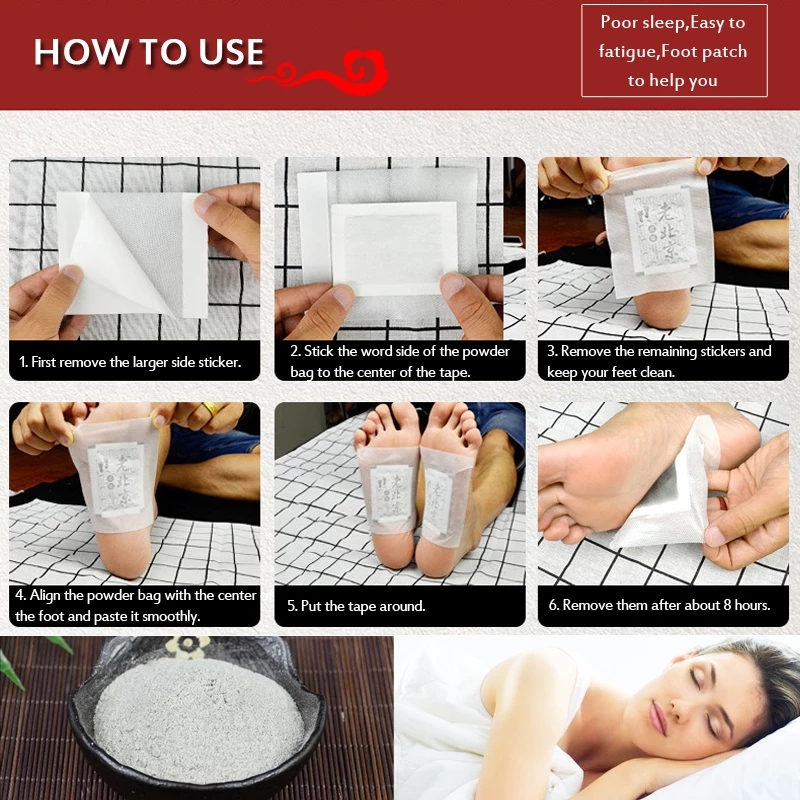 10 قطع من لصقات القدم التقليدي - مراجعة Detox Foot Patch وسعره