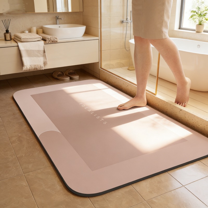سجادة حمام من التراب الدياتومي - مراجعة Bamboo Bath Mat وسعره