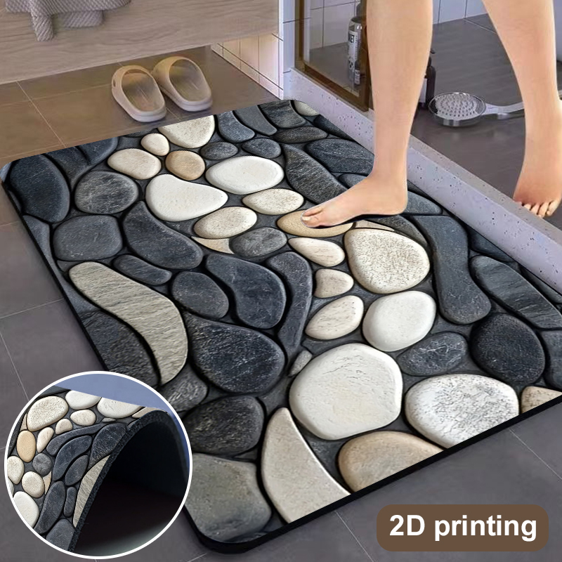 سجادة أرضية من الدياتومايت بنم - مراجعة Bamboo Bath Mat وسعره