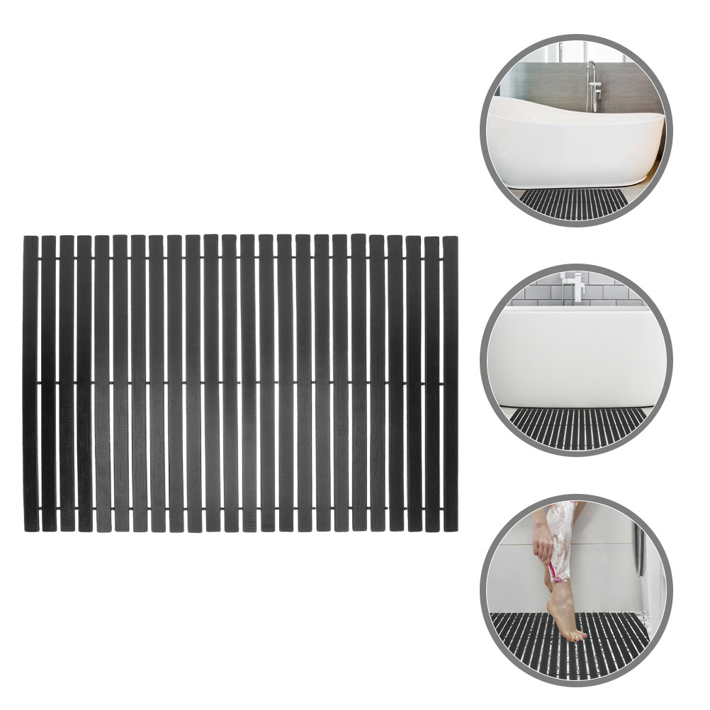 حصيرة حمام من الخيزران مانعة ل - مراجعة Bamboo Bath Mat وسعره