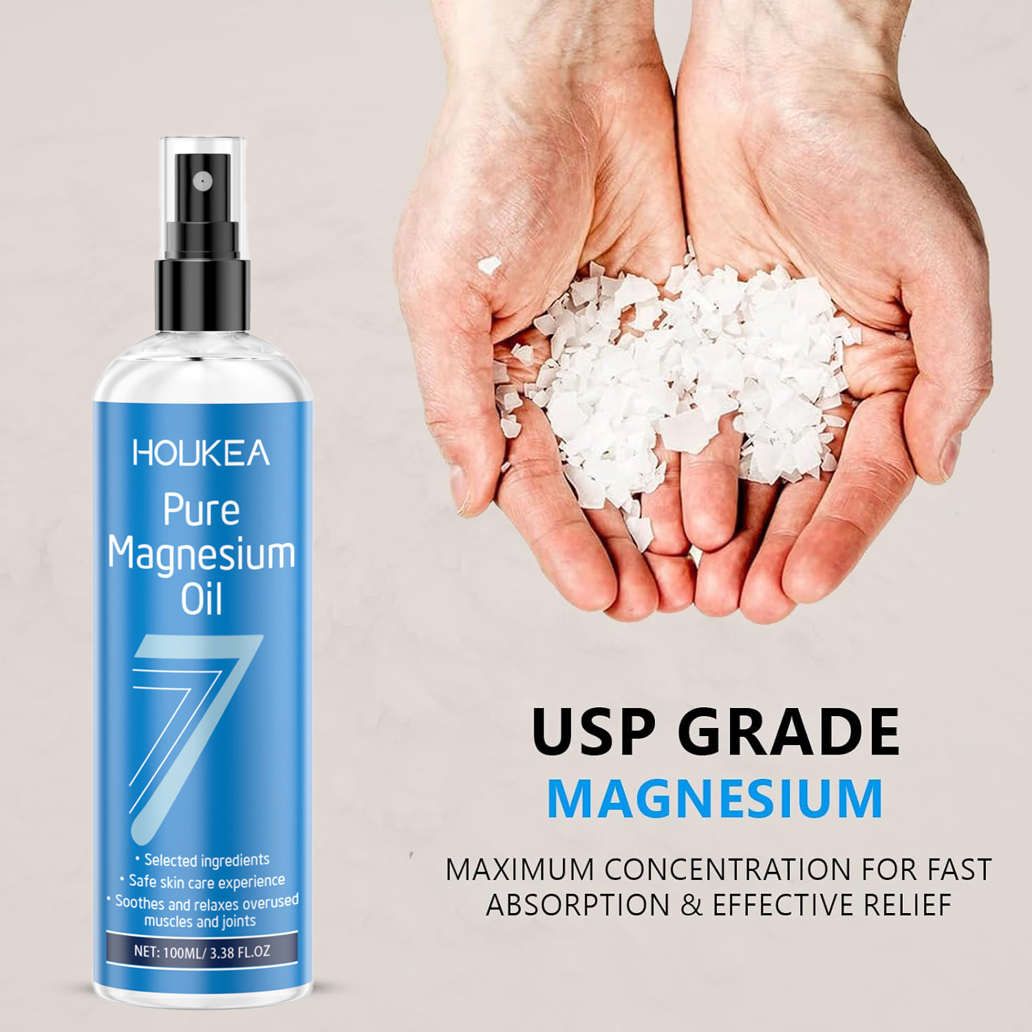 رذاذ زيت المغنيسيوم النقي - كل - مراجعة Bath Salts Magnesium وسعره
